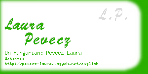 laura pevecz business card